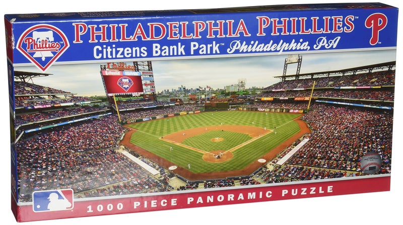 MasterPieces 1000 Piece Sports Jigsaw Puzzle - MLB Philadelphia Phillies Center View Panoramic - 13"x39"